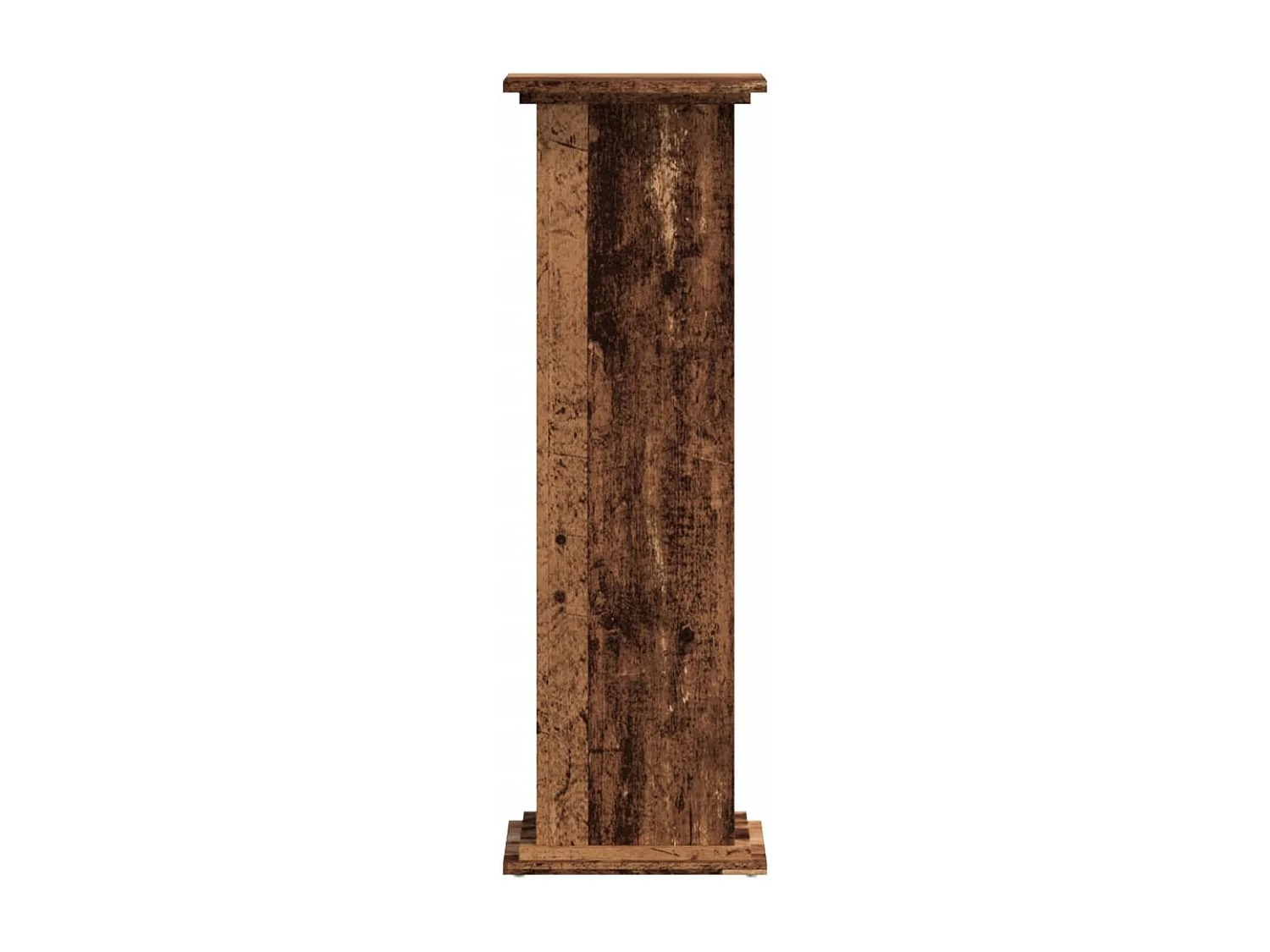 Support pour plantes vieux bois 33x33x100 cm bois d'ingénierie