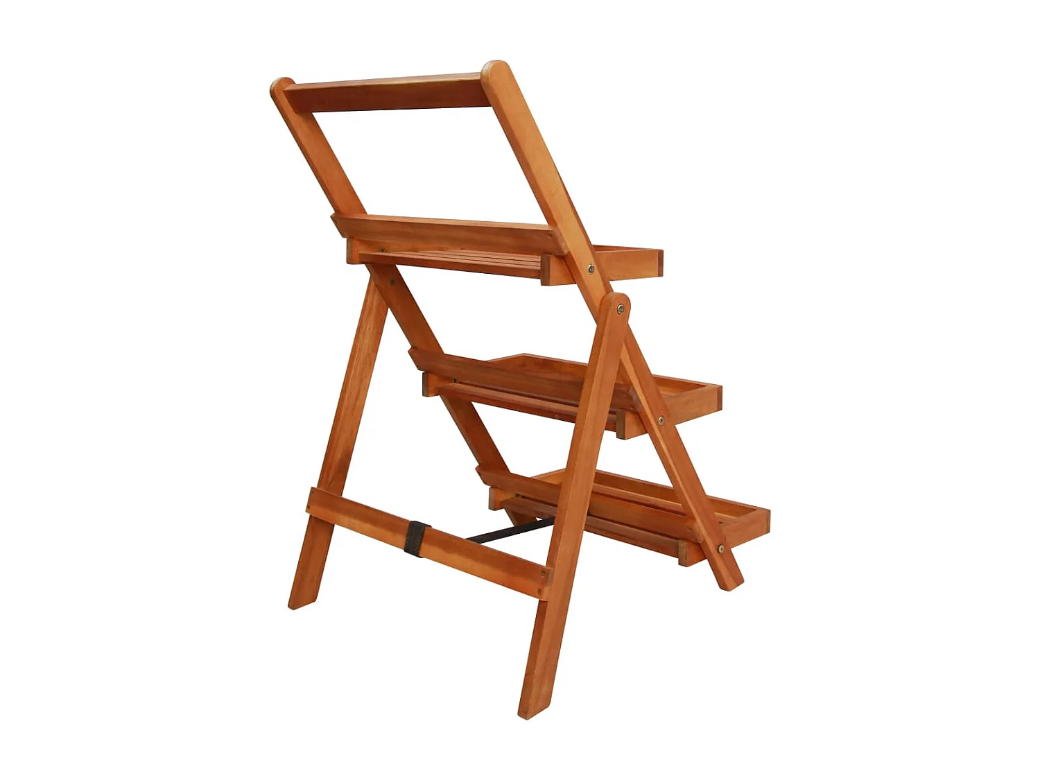 Support de jardinière à 3 niveaux 50x63x80 cm Acacia solide