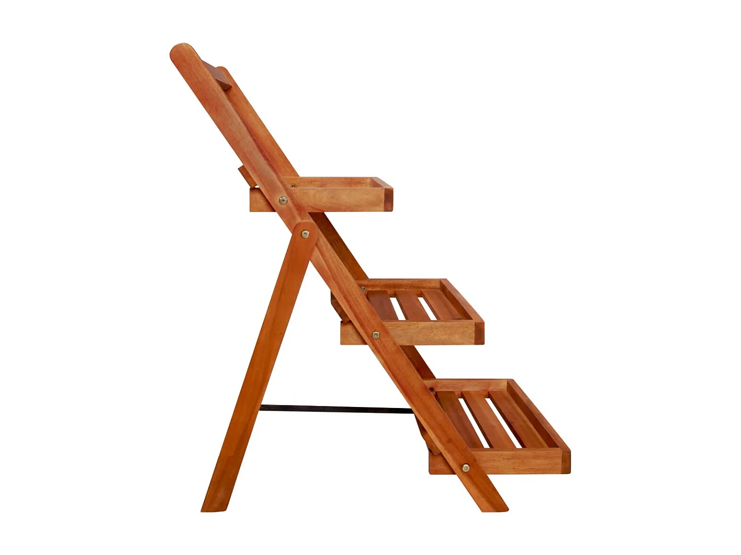 Support de jardinière à 3 niveaux 50x63x80 cm Acacia solide