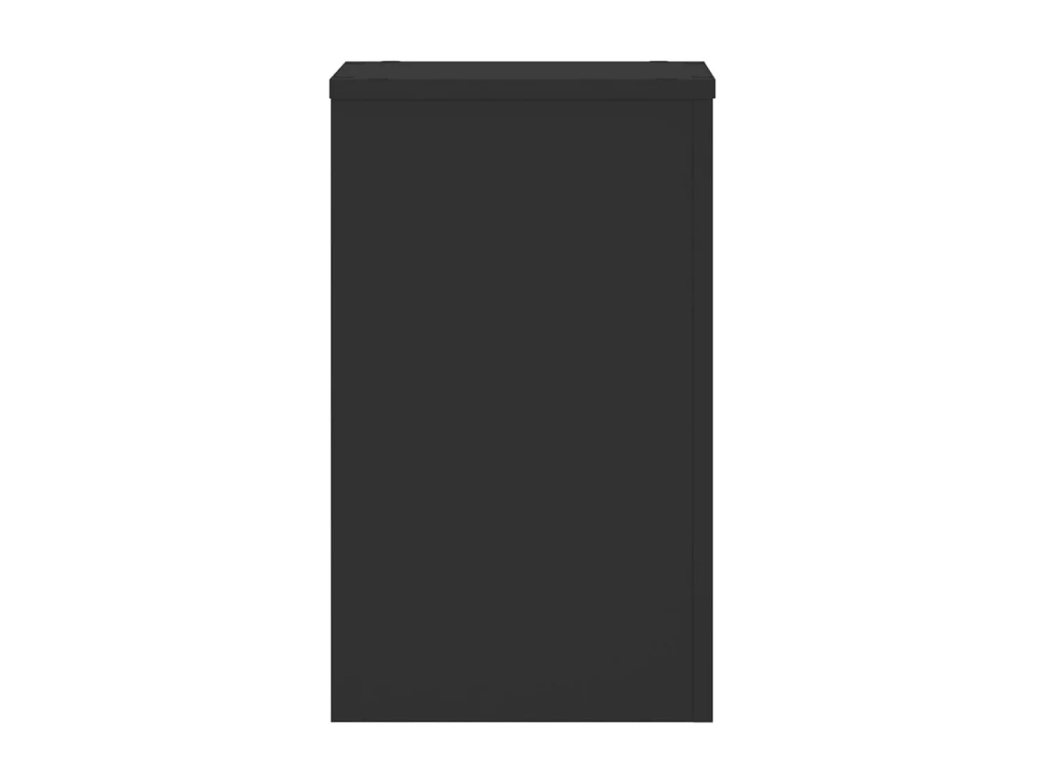 Plantenstandaards 2 stuks zwart 30x30x50 cm bewerkt hout