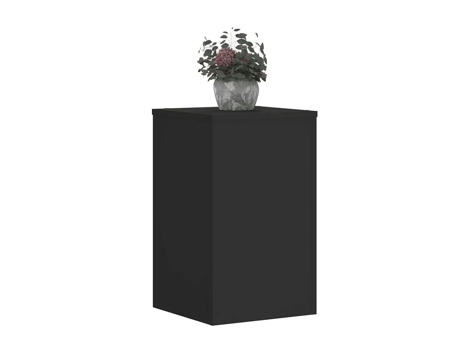 Supporti per piante 2 pezzi neri 30x30x50 cm in legno ingegnerizzato