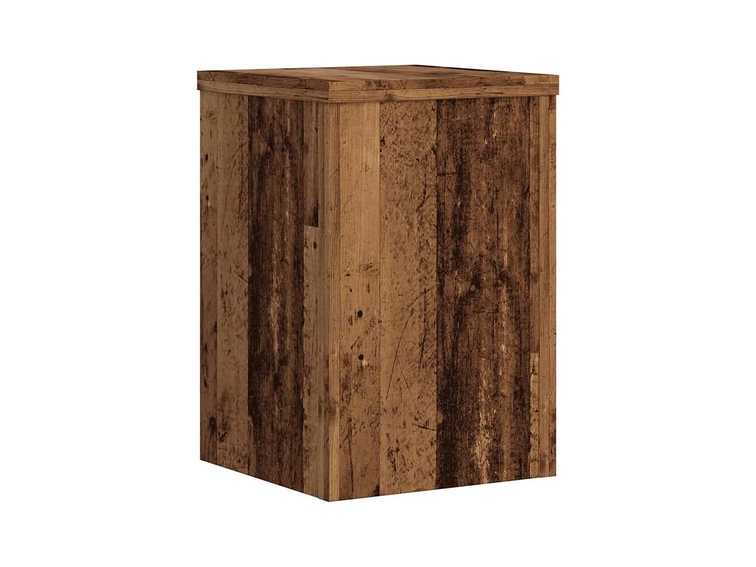 Soportes para plantas 2 piezas de madera vieja de ingeniería de madera