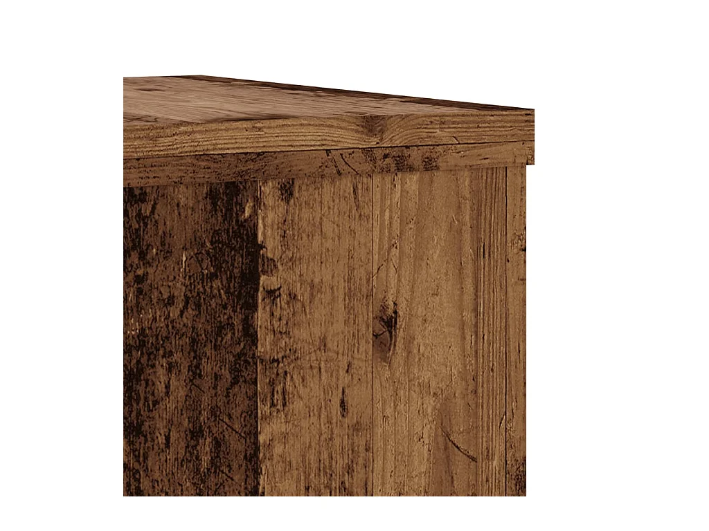 Soportes para plantas 2 piezas de madera vieja de ingeniería de madera