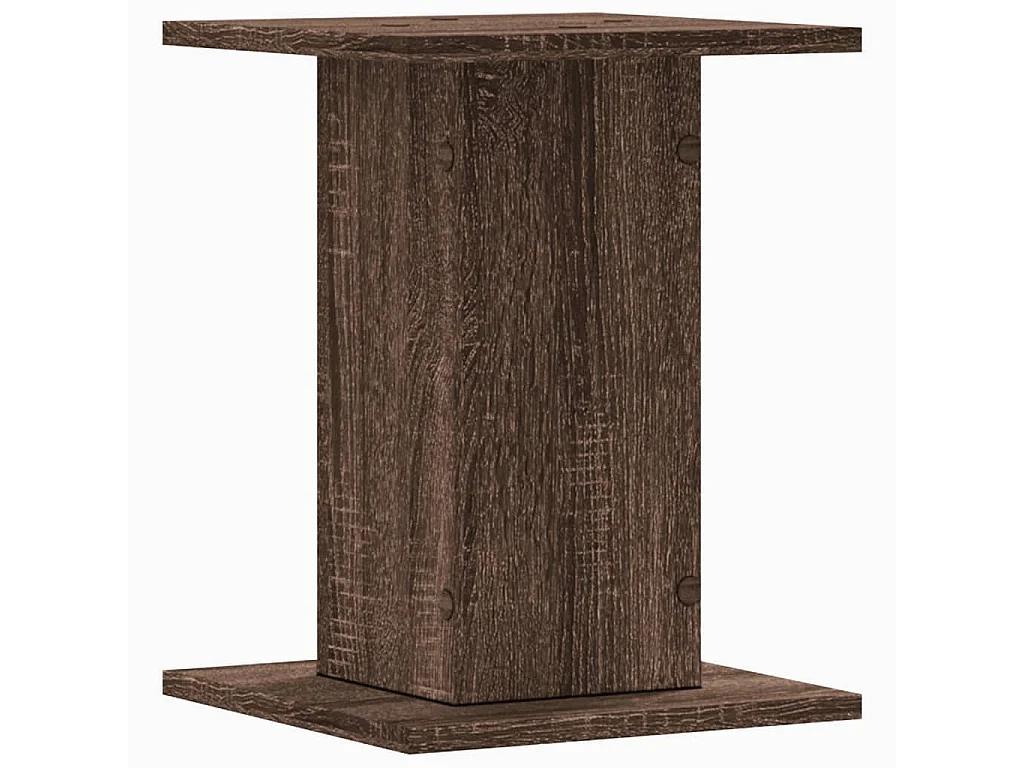 Plantenstandaards 2 stuks eikenbruin bewerkt hout