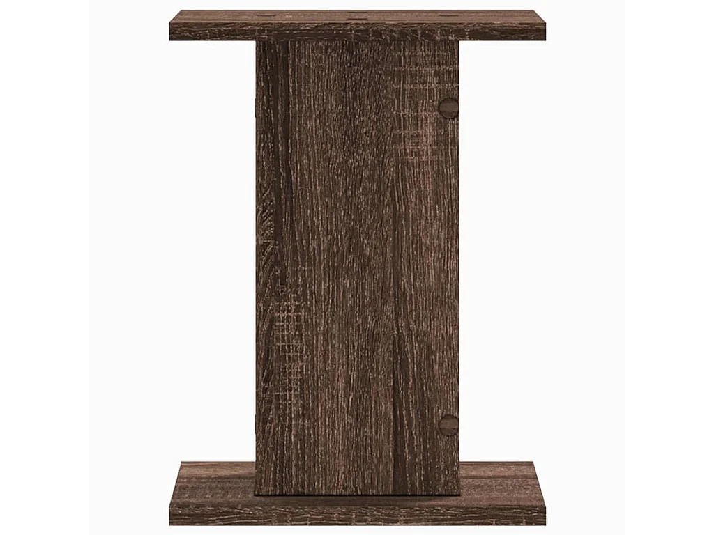 Supports pour plantes 2 pcs chêne marron bois d'ingénierie