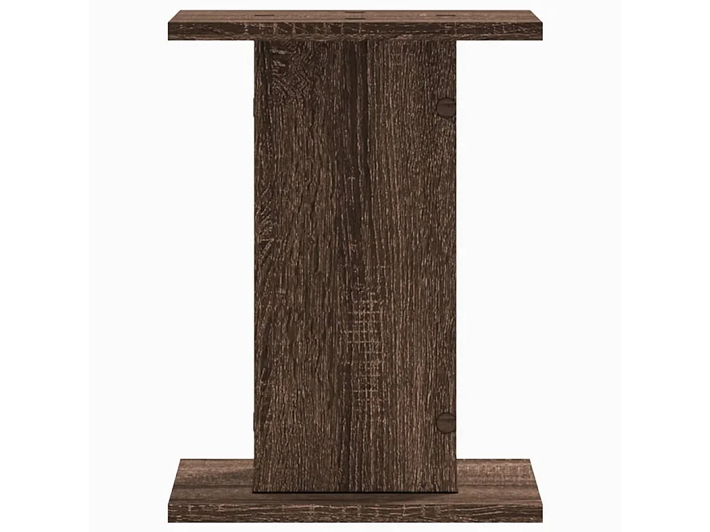 Supports pour plantes 2 pcs chêne marron bois d'ingénierie