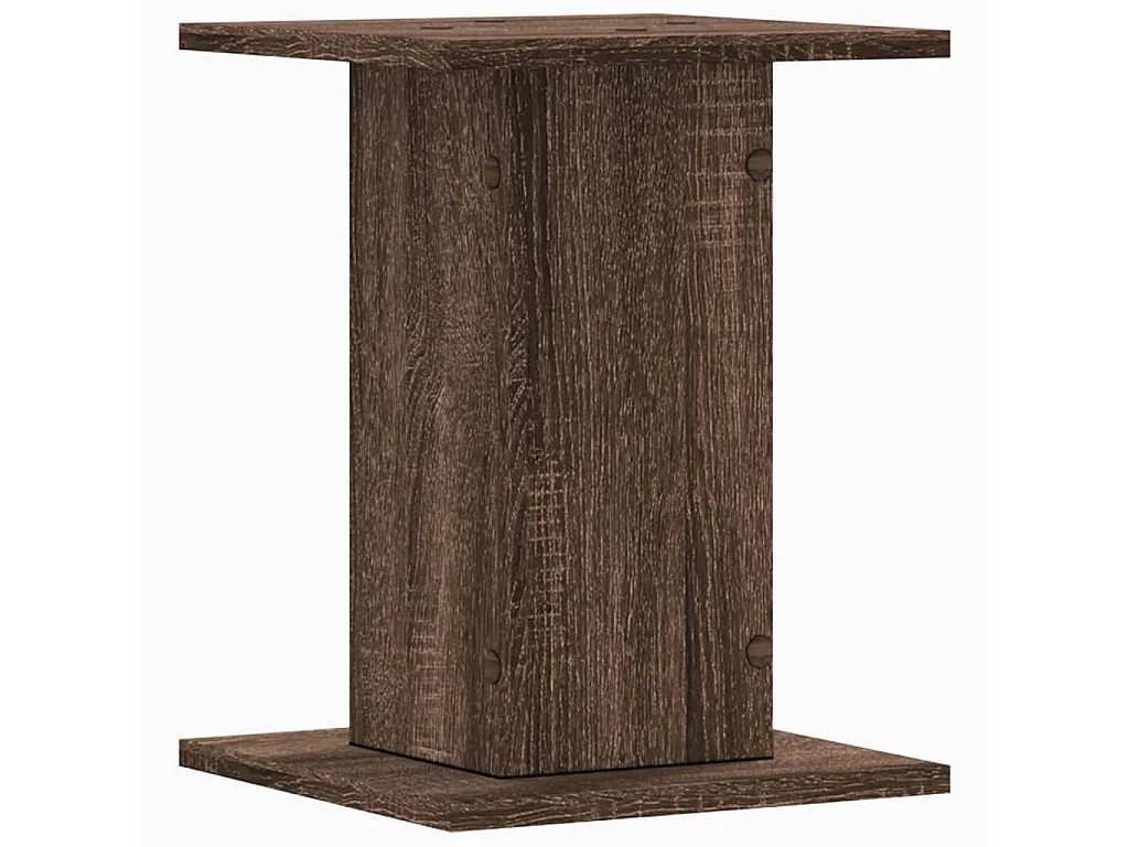 Supports pour plantes 2 pcs chêne marron bois d'ingénierie