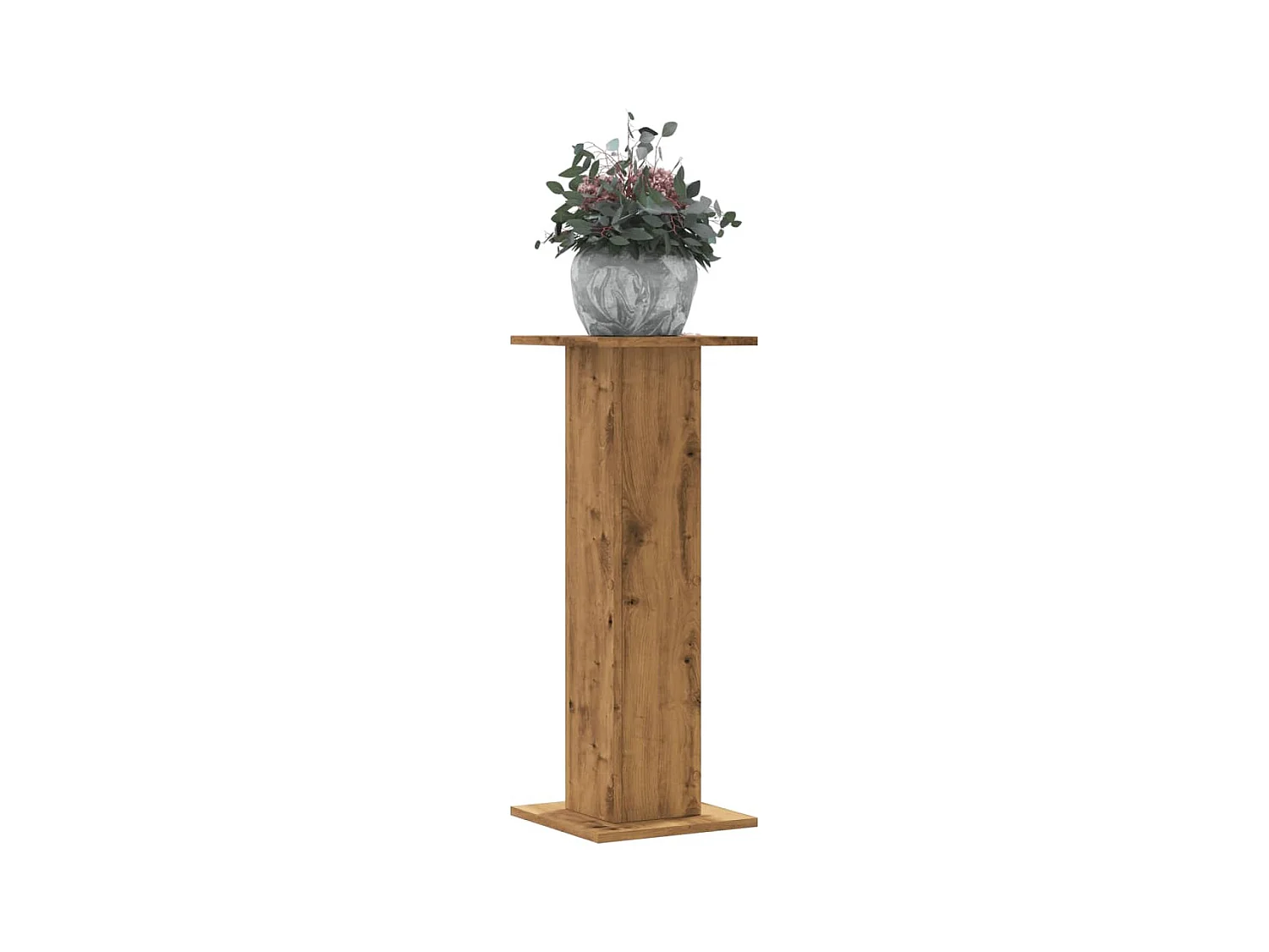 Supports pour plantes 2 pcs chêne artisanal bois d'ingénierie