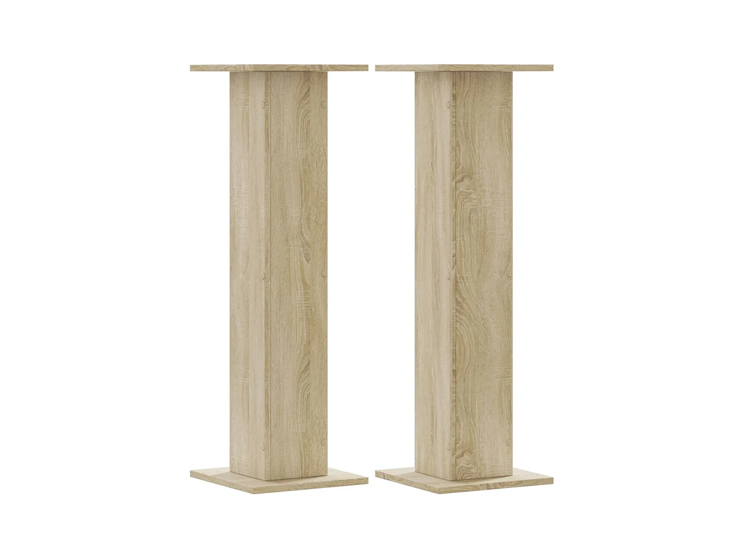 Soportes para plantas 2 piezas de madera de ingeniería de roble Sonoma