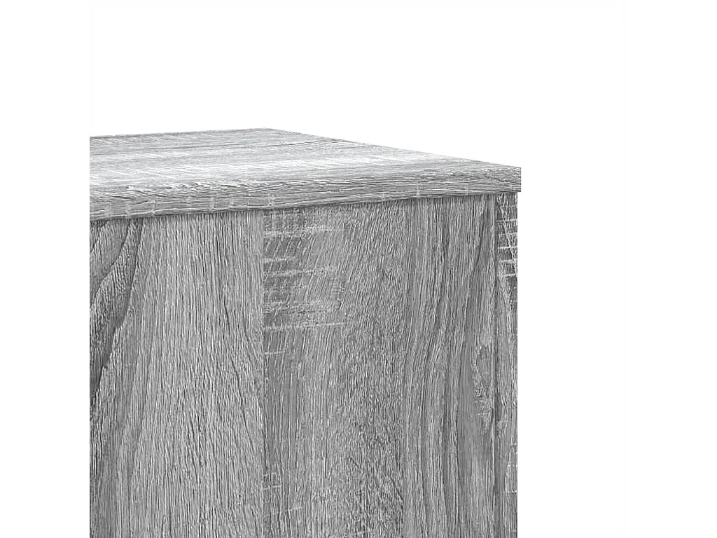 Portavasi in 2 pezzi, legno ingegnerizzato grigio Sonoma