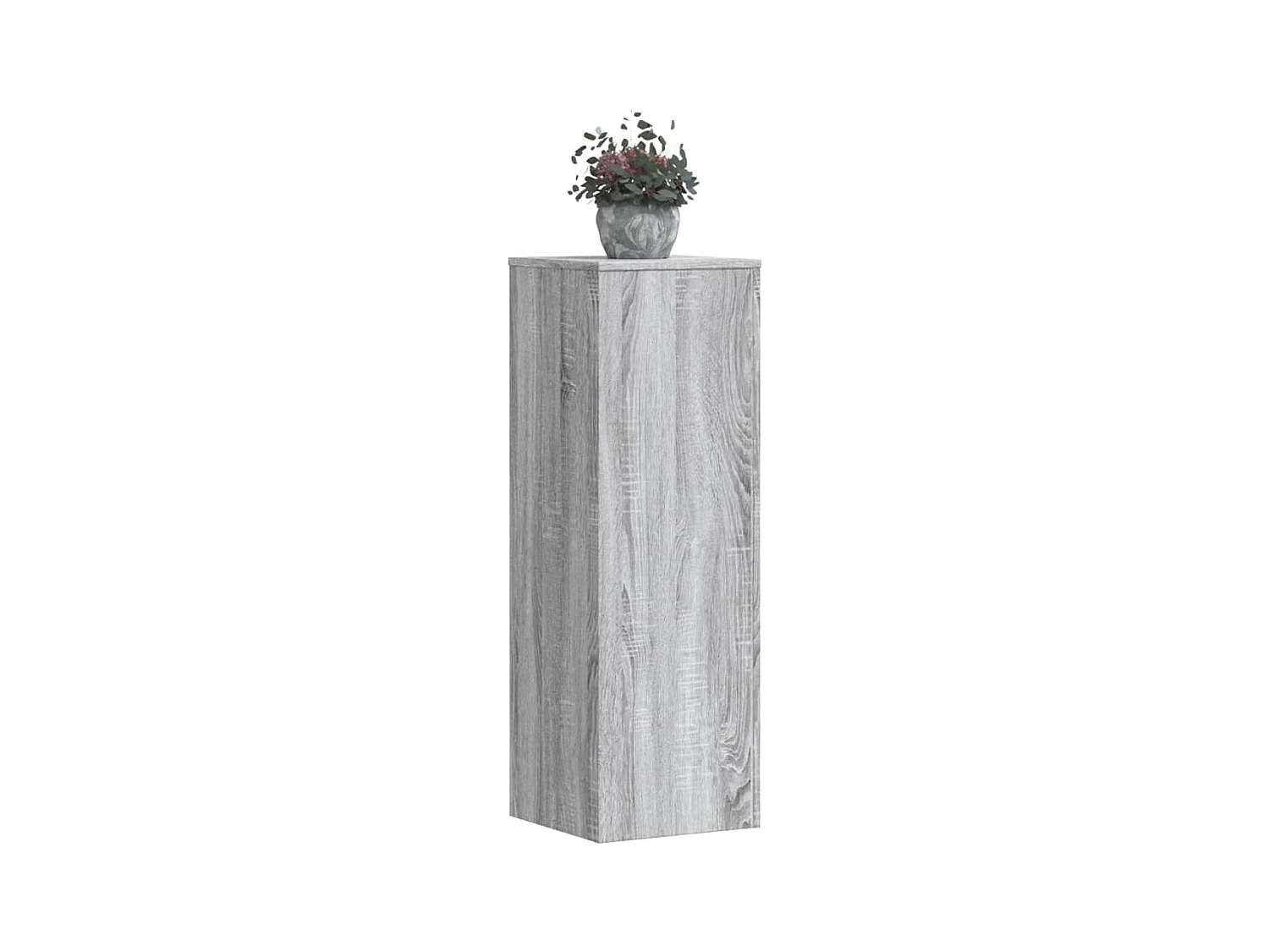Supports pour plantes 2 pcs sonoma gris bois d'ingénierie