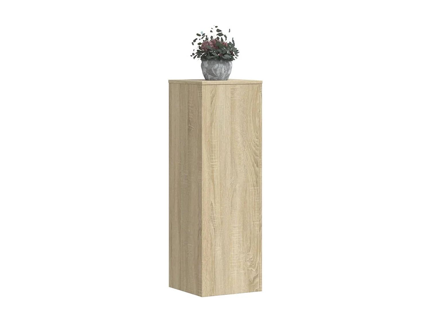 Sonoma eiken plantenstandaard 33x33x100cm bewerkt hout