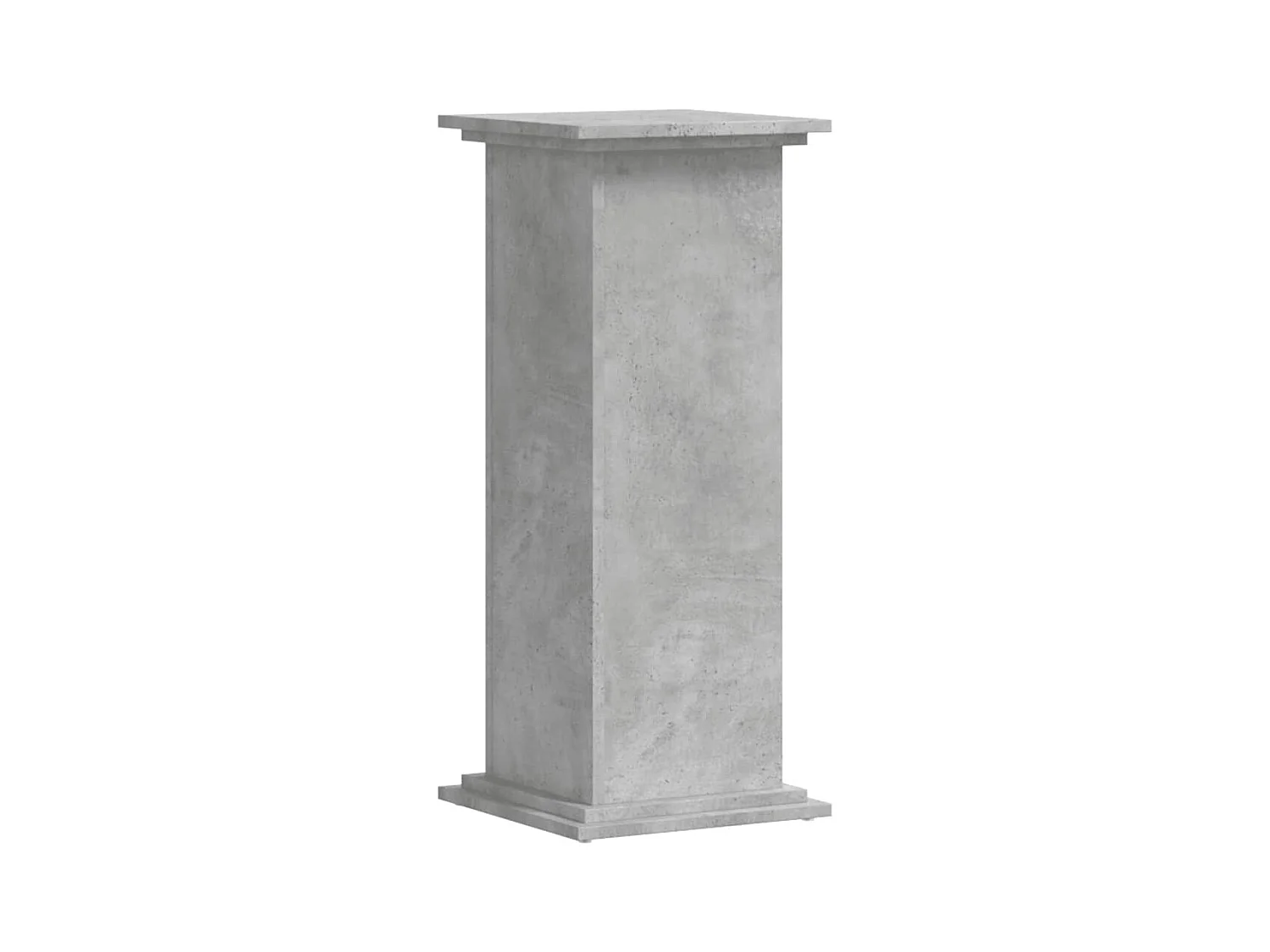 Support pour plantes gris béton 33x33x80 cm bois d'ingénierie
