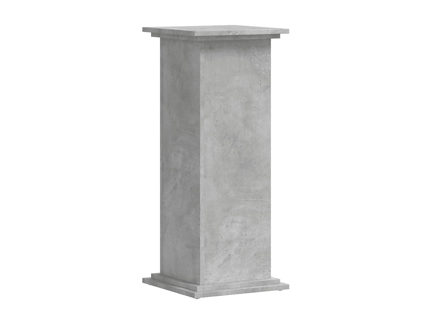 Support pour plantes gris béton 33x33x80 cm bois d'ingénierie