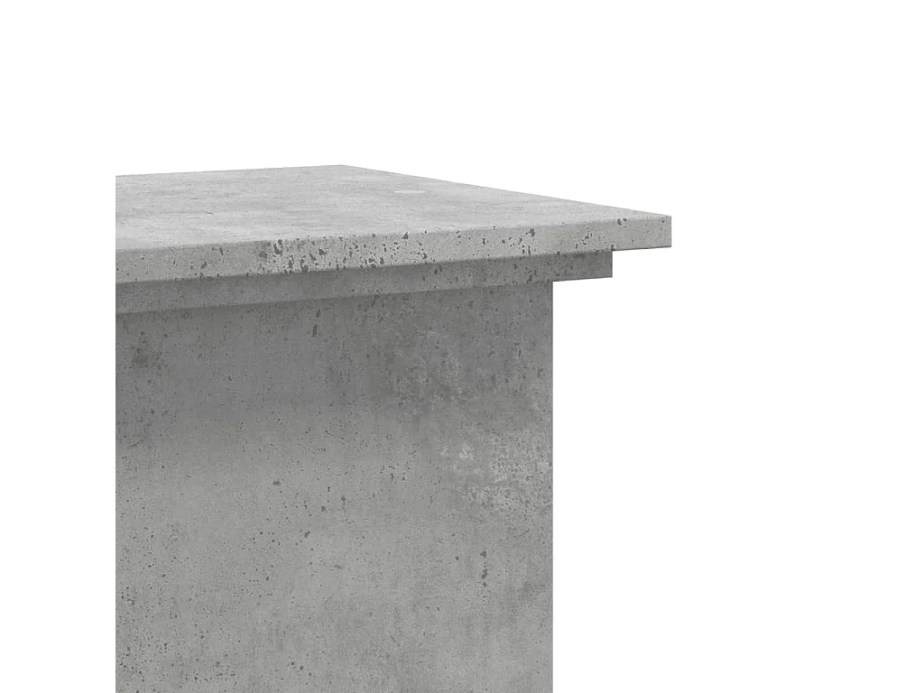 Support pour plantes gris béton 33x33x80 cm bois d'ingénierie