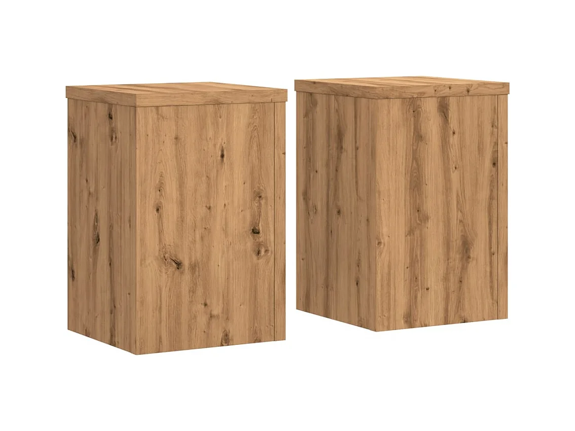 Plantenstandaards 2 stuks Eiken Craft Engineered Wood