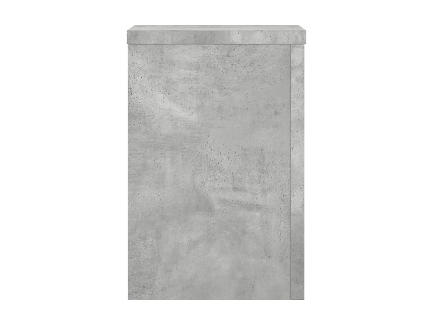 Supports pour plantes 2 pcs gris béton bois d'ingénierie