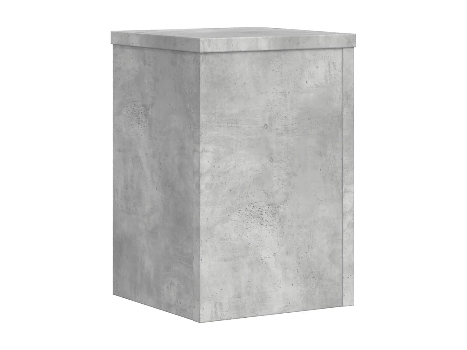 Supports pour plantes 2 pcs gris béton bois d'ingénierie