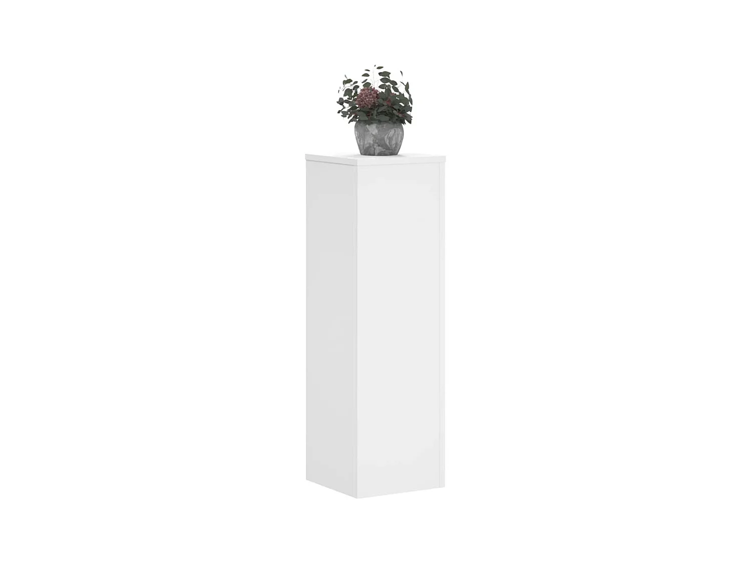 Soportes para plantas 2 piezas blanco 25x25x80 cm madera de ingeniería