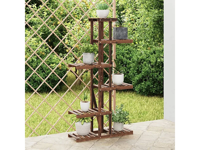 Portafiori 75x25x140,5 cm in legno massello di abete