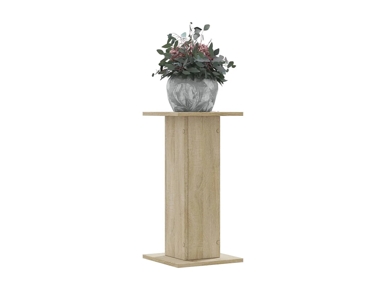 Soportes para plantas 2 piezas de madera de ingeniería de roble Sonoma