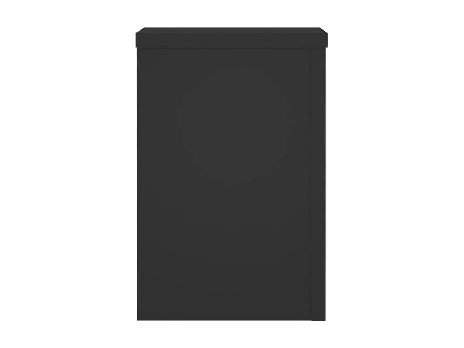 Plantenstandaards 2 stuks zwart 25x25x35 cm bewerkt hout