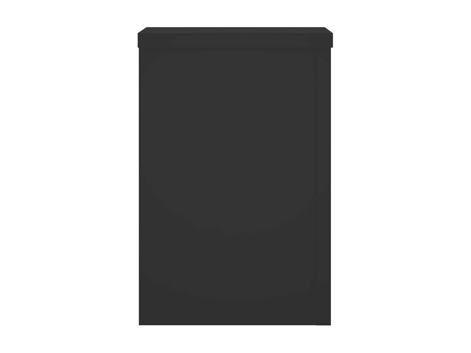 Plantenstandaards 2 stuks zwart 25x25x35 cm bewerkt hout