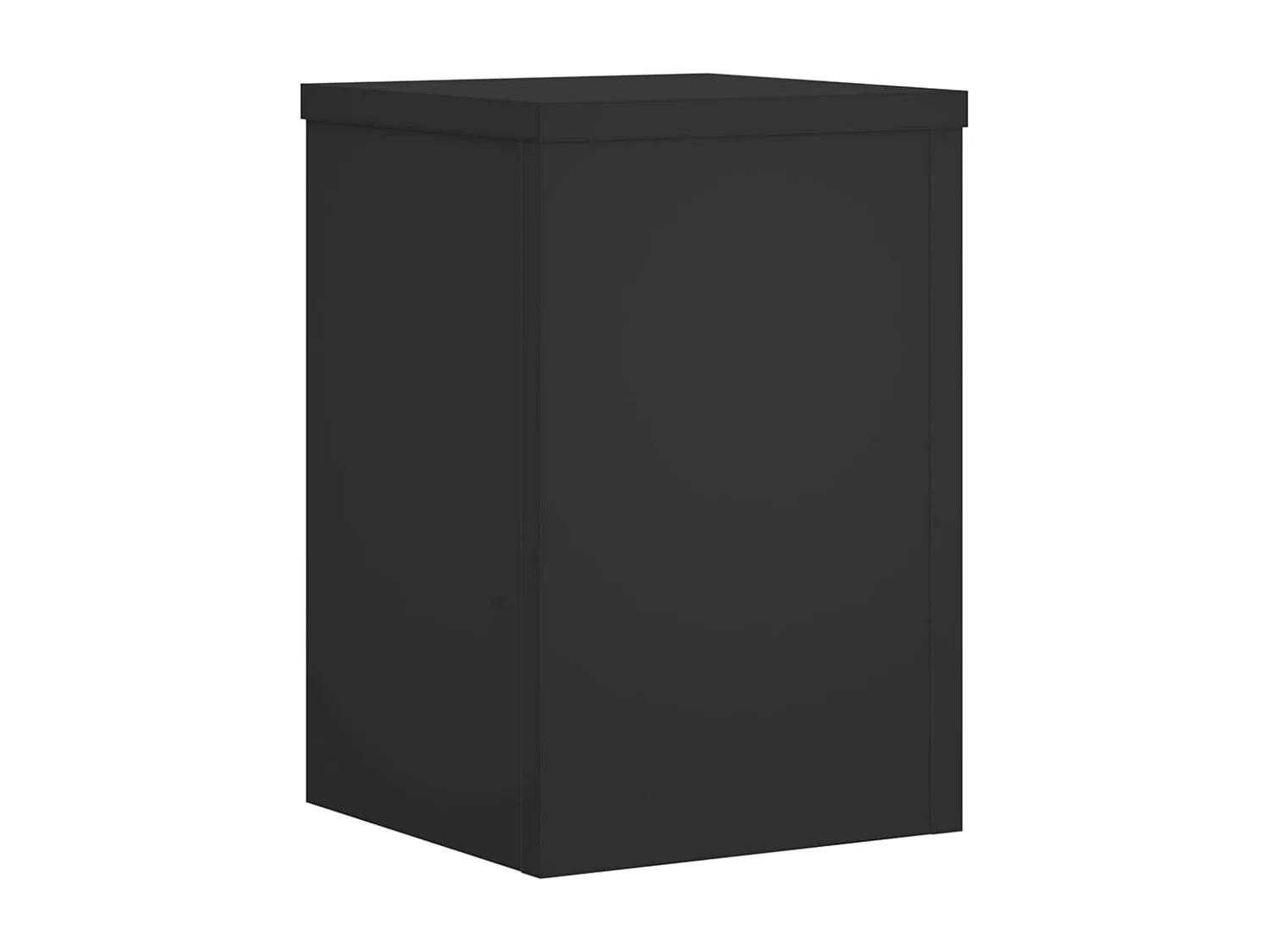 Plantenstandaards 2 stuks zwart 25x25x35 cm bewerkt hout
