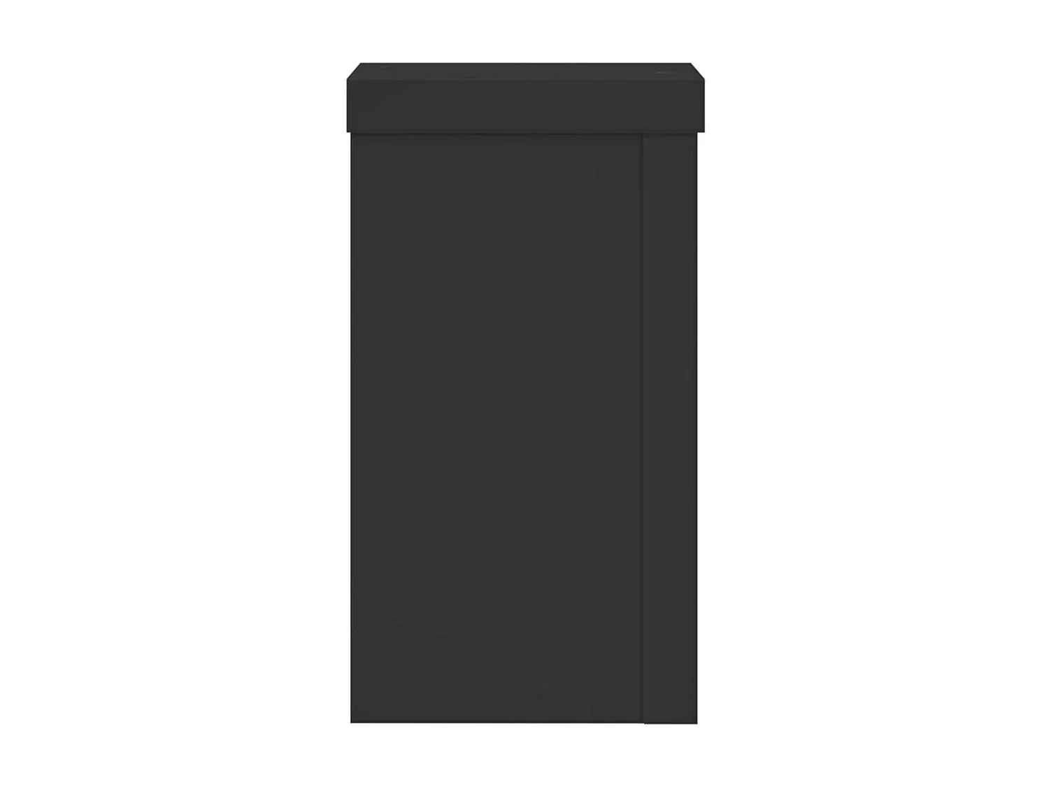 Supports pour plantes 2 pcs noir 10x10x18 cm bois d'ingénierie