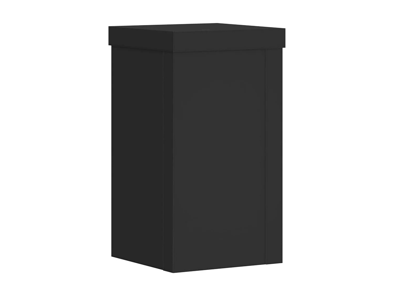 Supports pour plantes 2 pcs noir 10x10x18 cm bois d'ingénierie