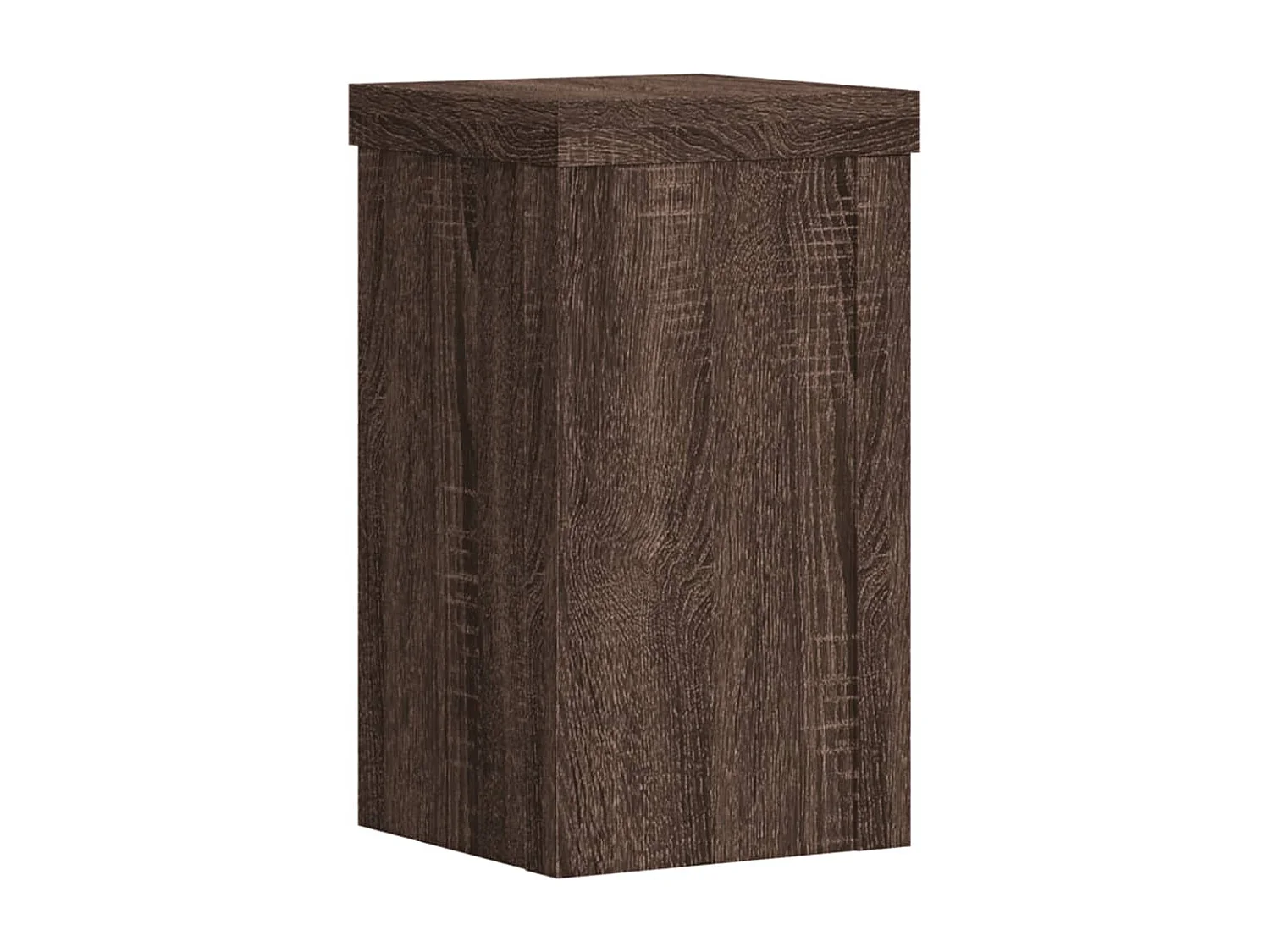 Plantenstandaards 2 stuks eikenbruin bewerkt hout