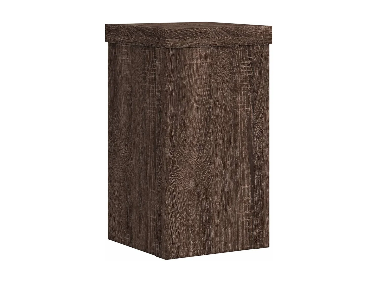 Supports pour plantes 2 pcs chêne marron bois d'ingénierie