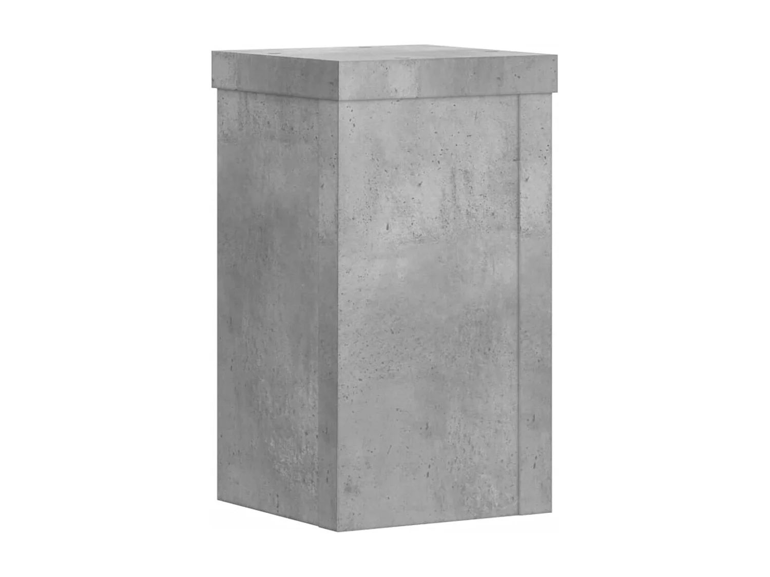 Supports pour plantes 2 pcs gris béton bois d'ingénierie