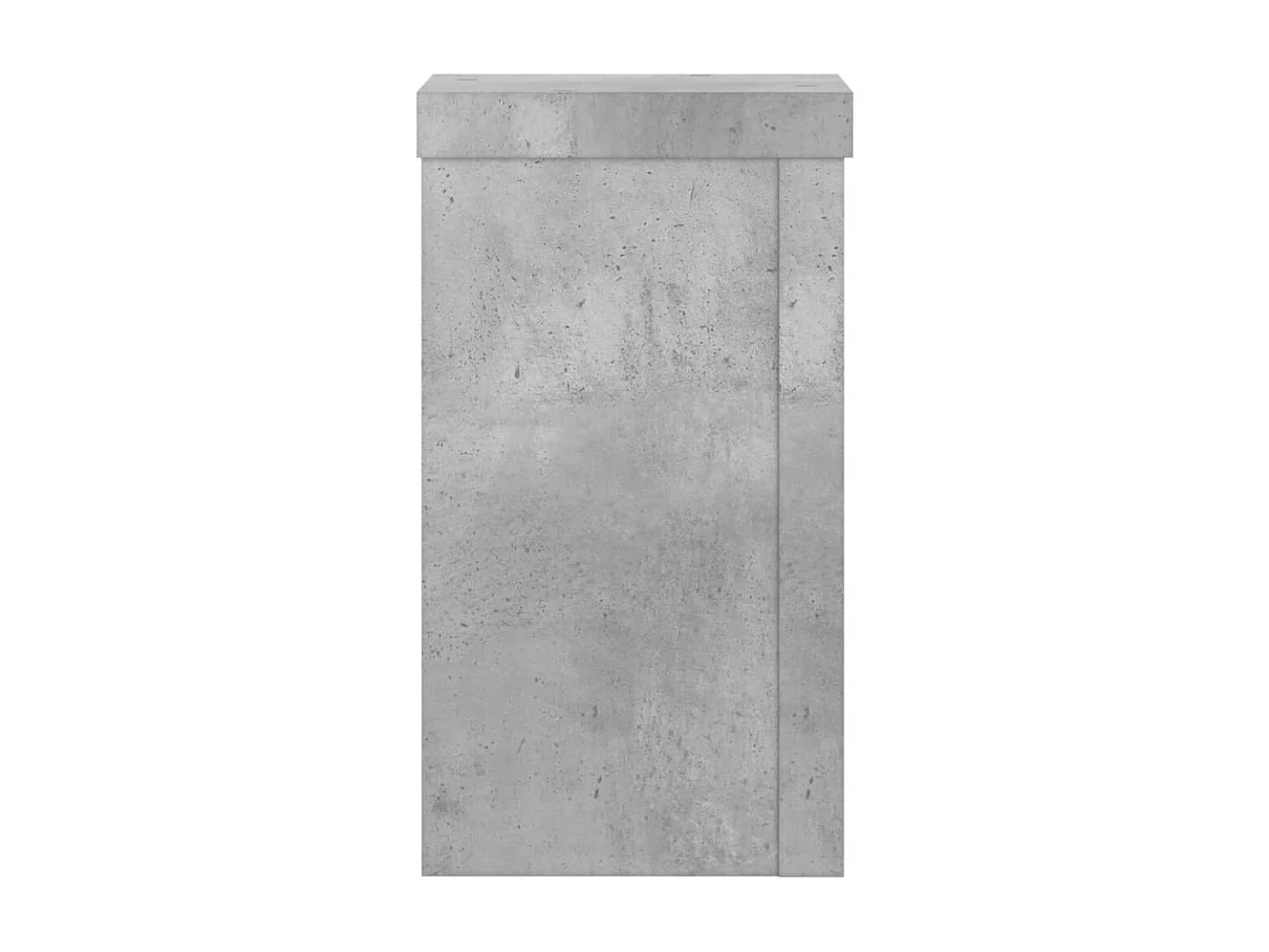 Supports pour plantes 2 pcs gris béton bois d'ingénierie