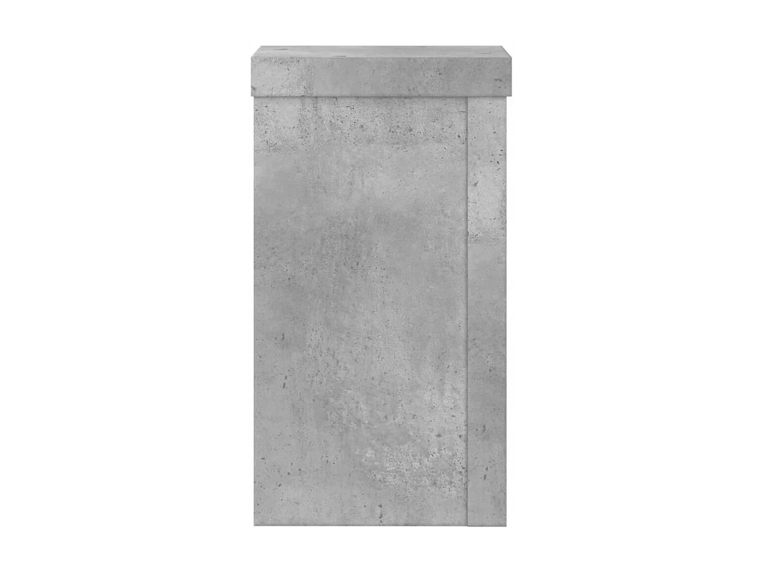 Supports pour plantes 2 pcs gris béton bois d'ingénierie