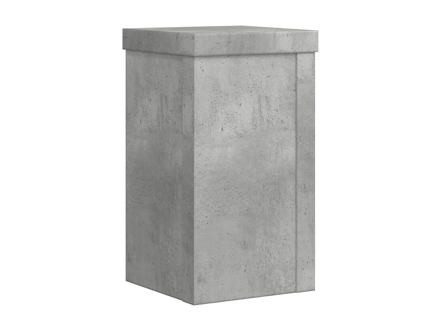 Supports pour plantes 2 pcs gris béton bois d'ingénierie