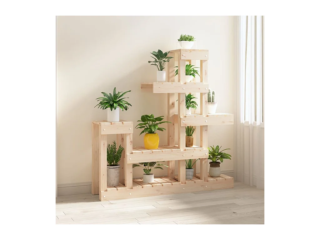 Plantenstandaard 92x25x97 cm Massief grenenhout