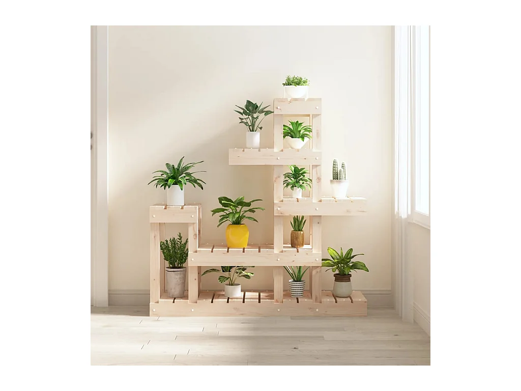 Support à plantes 92x25x97 cm Bois massif de pin