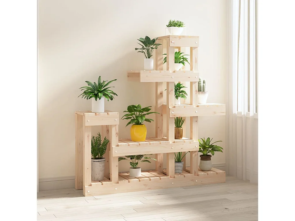 Support à plantes 92x25x97 cm Bois massif de pin