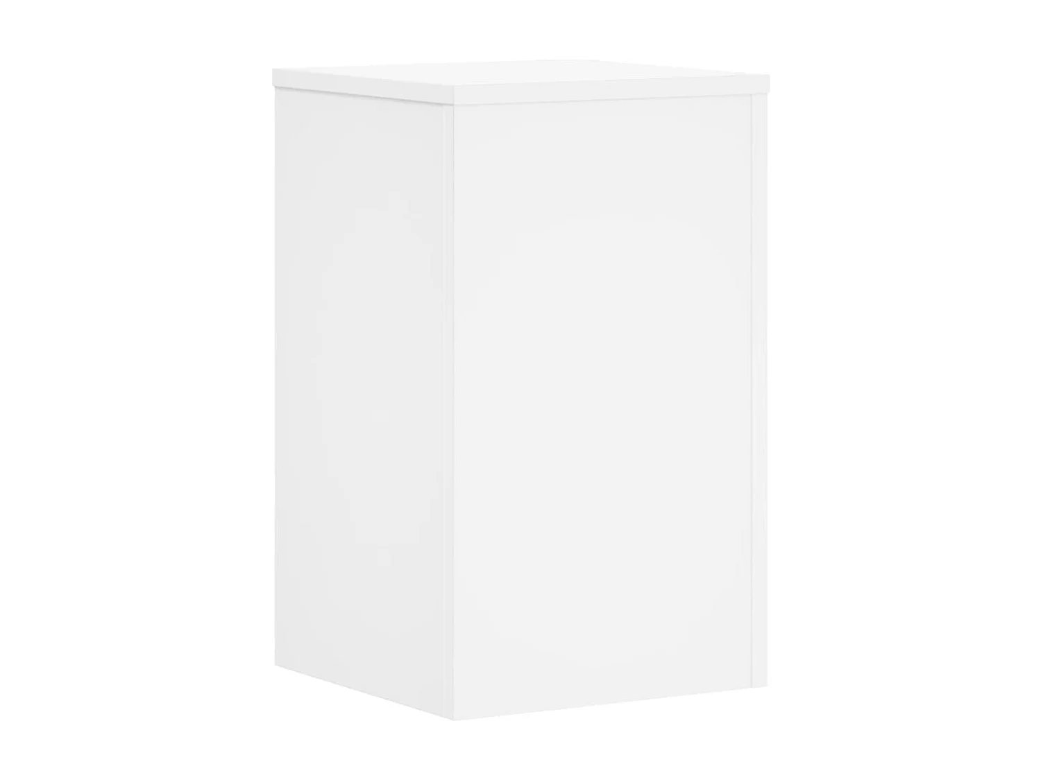 Plantenstandaards 2 stuks wit 30x30x50 cm bewerkt hout