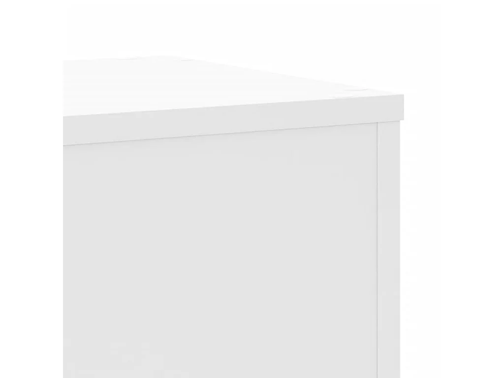 Plantenstandaards 2 stuks wit 30x30x50 cm bewerkt hout