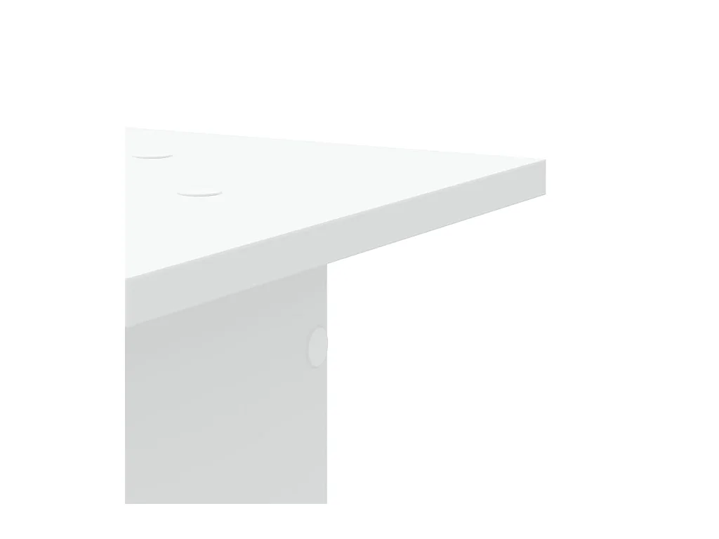 Plantenstandaards 2 stuks wit 30x30x95 cm bewerkt hout