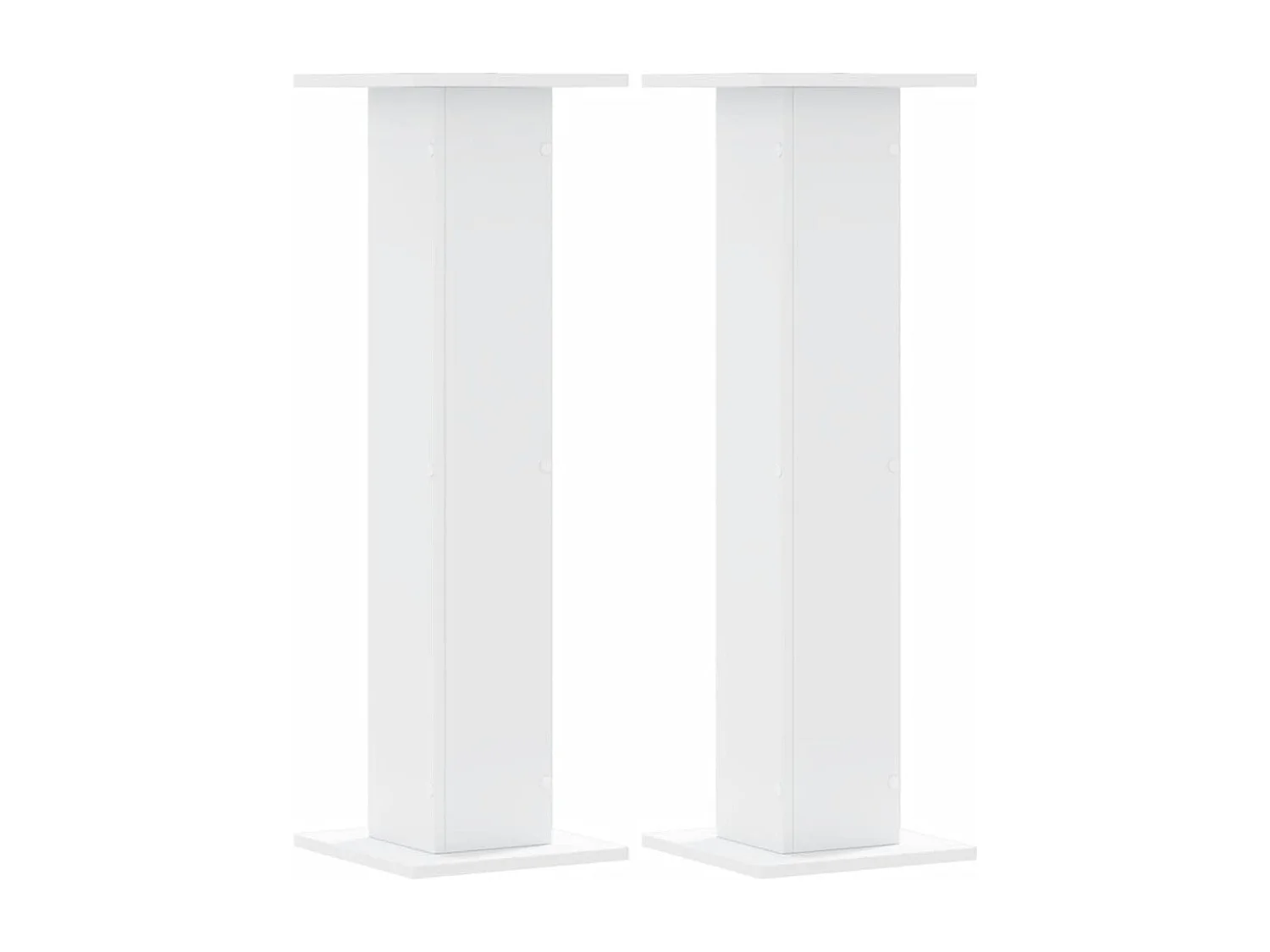 Supports pour plantes 2 pcs blanc 30x30x95 cm bois d'ingénierie
