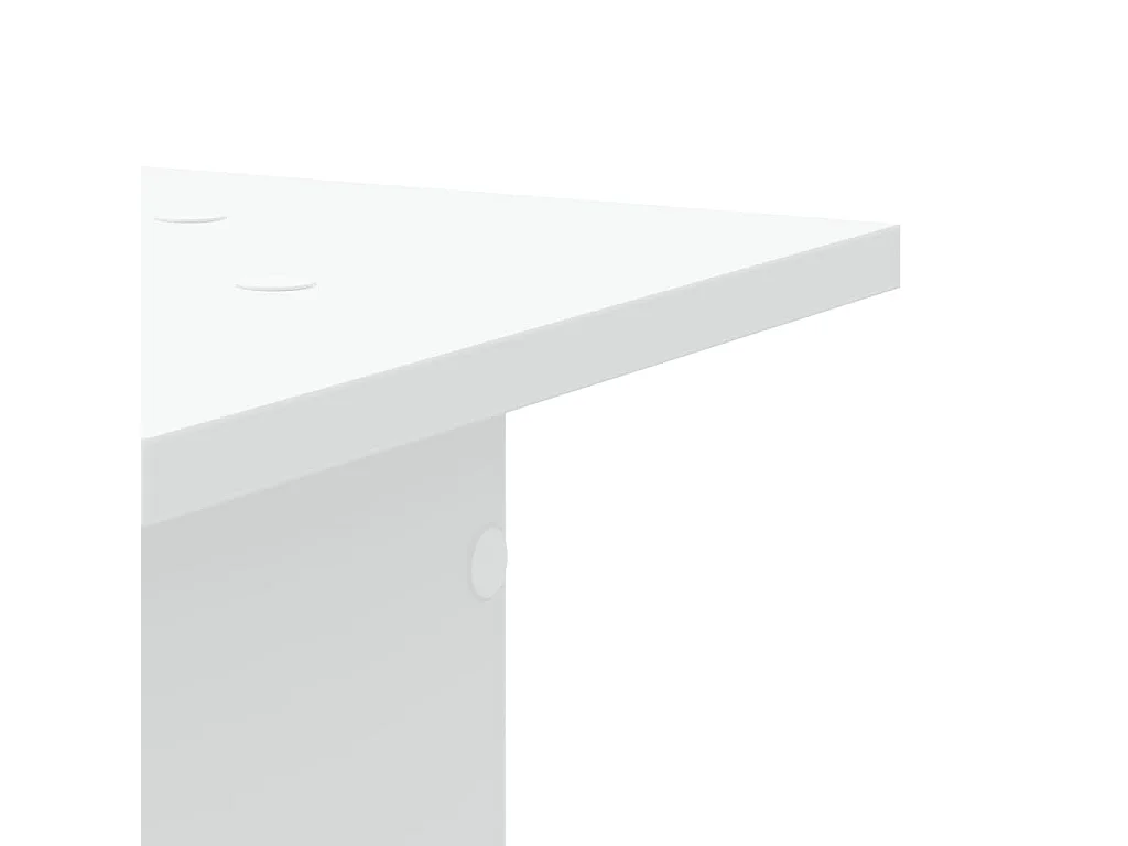 Supports pour plantes 2 pcs blanc 30x30x95 cm bois d'ingénierie