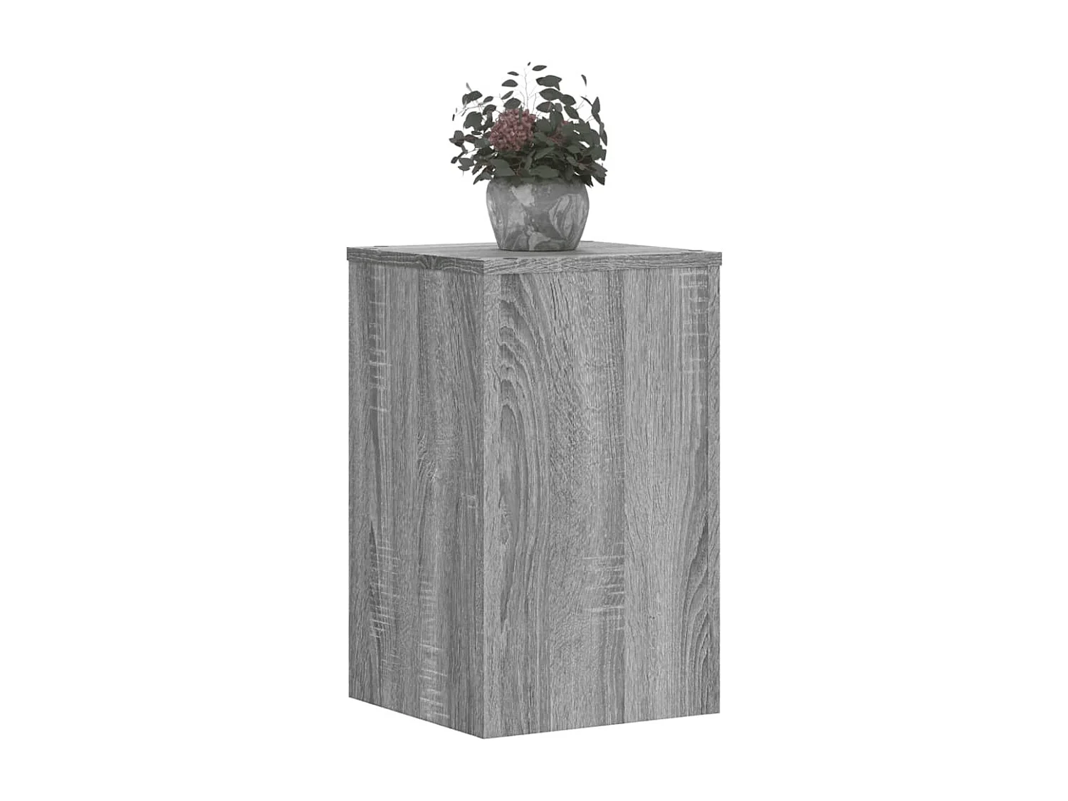 Supports pour plantes 2 pcs gris sonoma bois d'ingénierie