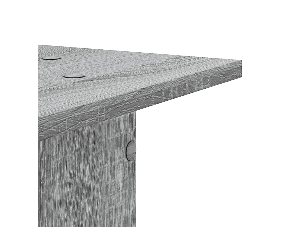 Portavasi in 2 pezzi, legno ingegnerizzato grigio Sonoma