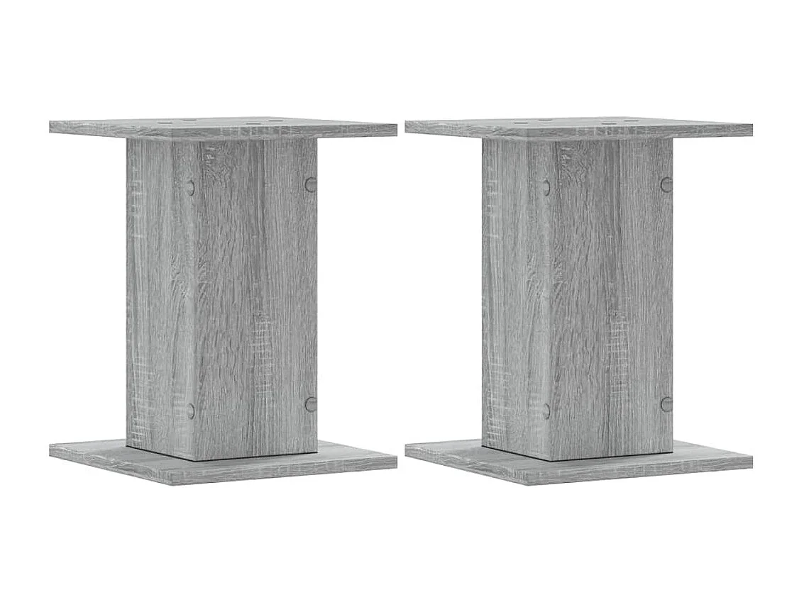 Supports pour plantes 2 pcs sonoma gris bois d'ingénierie