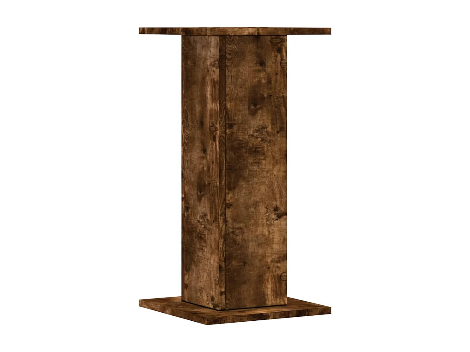 Supporti per piante 2 pezzi in legno ingegnerizzato di rovere affumicato