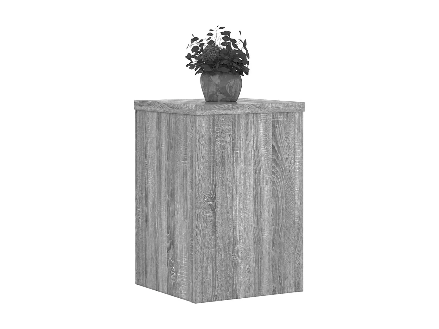 Supports pour plantes 2 pcs sonoma gris bois d'ingénierie