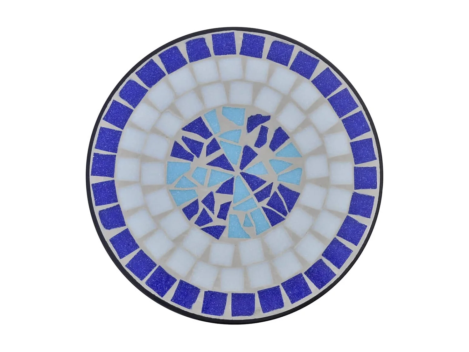 Table d'appoint Mosaïque Bleu et blanc